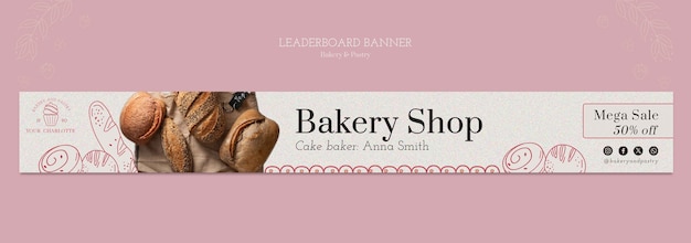 Free PSD bakery template design