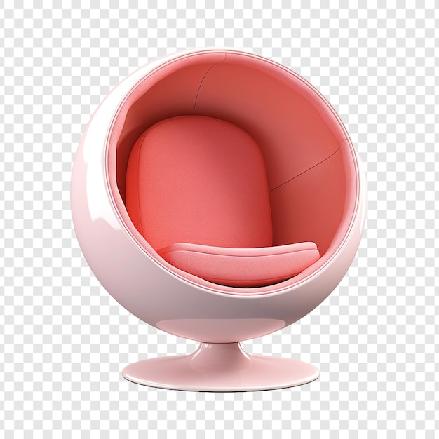 Free PSD ball chair isolated on transparent background