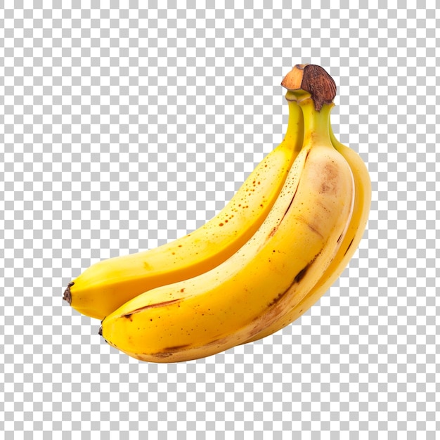 Banana isolated on a transparent background