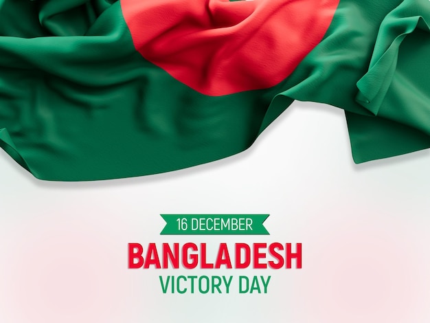 Free PSD bangladesh victory day celebration with flag background