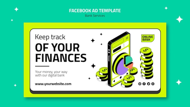 Bank services template design