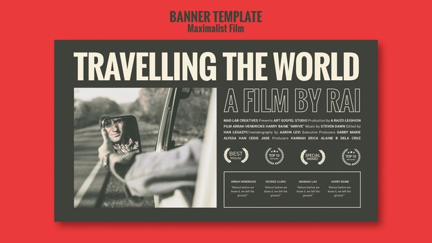 Banner acting agency ad template