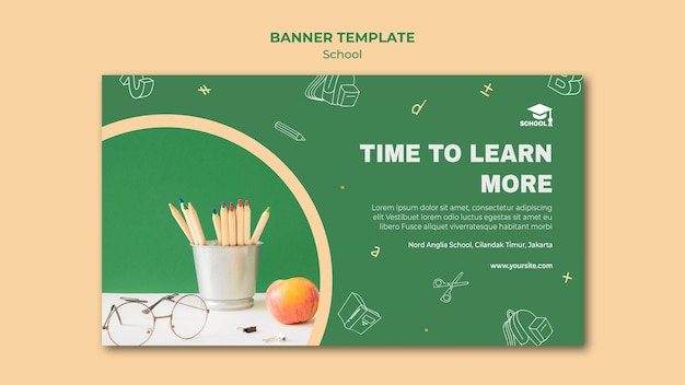 Banner back to school template