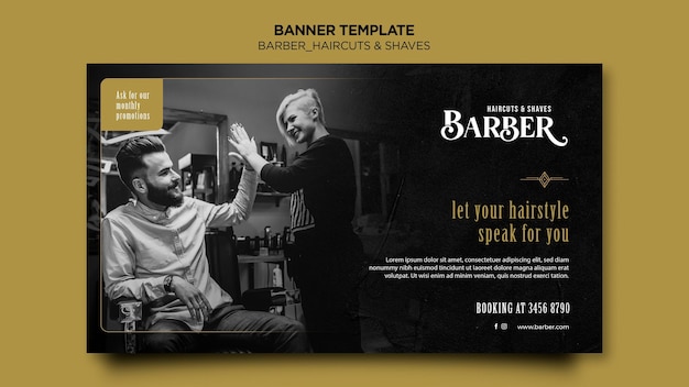 Banner barber shop template