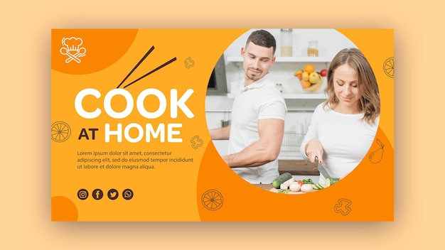 Banner cook at home template