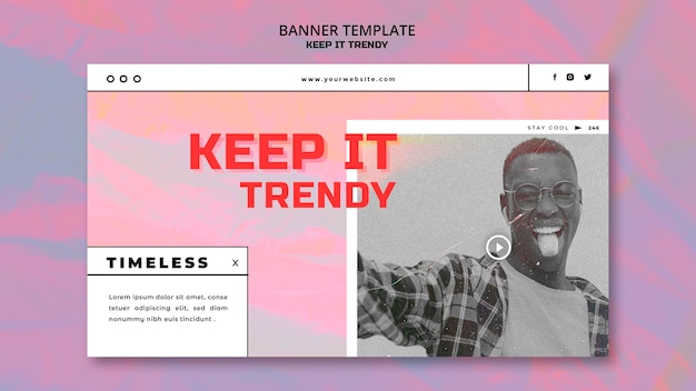 Banner fashion store template