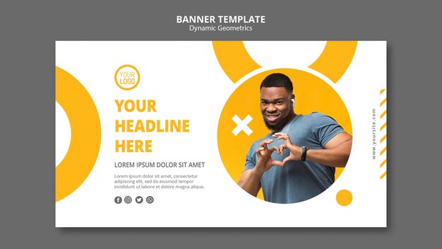 Banner minimalist business template