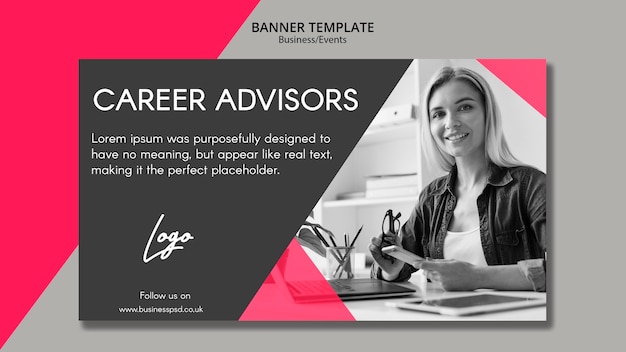 Banner template for career advisers