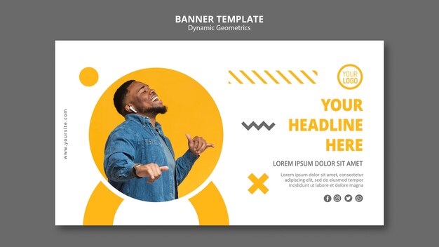 Banner template minimalist business