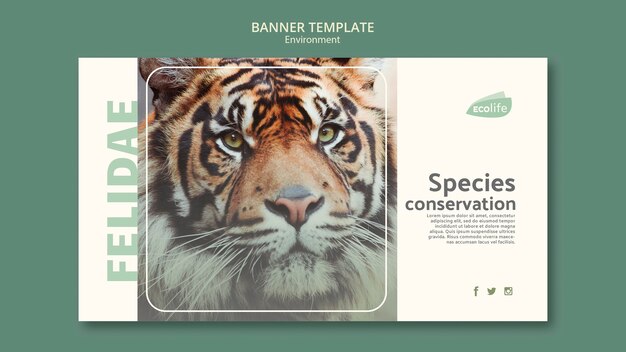 Banner template with environment theme