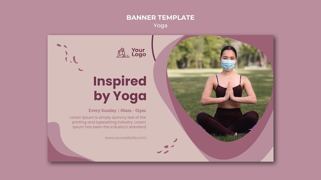 Banner yoga class template