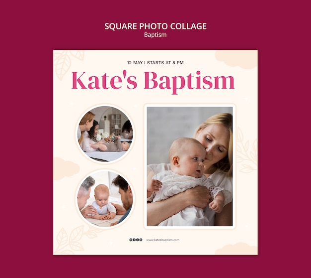 Baptism celebration template