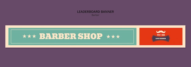 Free PSD barber template design