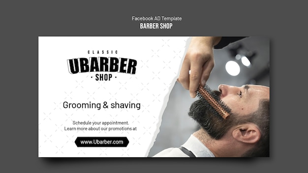 Barbershop social media promo template