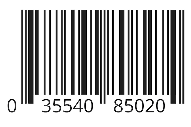 Free PSD barcode illustration isolated