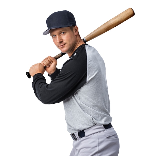 Free PSD baseball player isolated