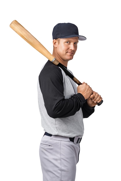 Free PSD baseball player isolated