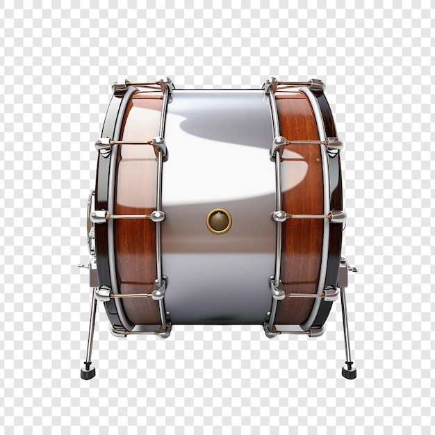 Free PSD bass drum isolated on transparent background