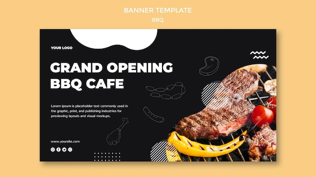 Bbq banner template theme