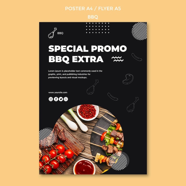 Bbq poster template