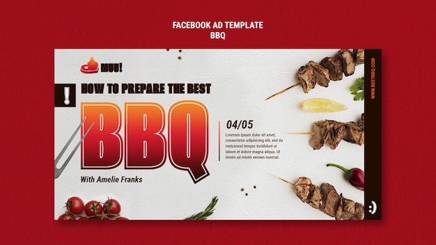 Free PSD bbq template design