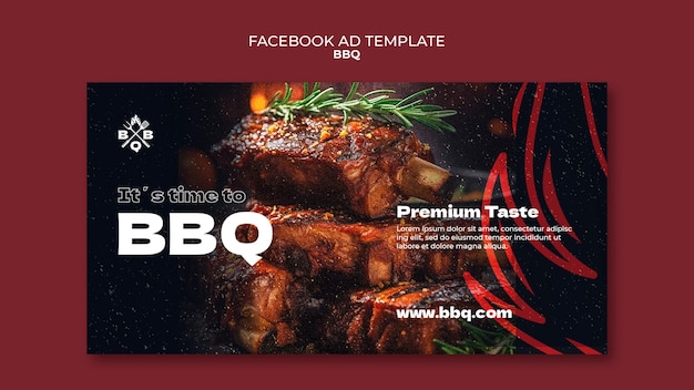 Free PSD bbq template design