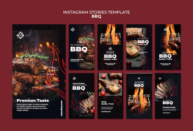 Bbq template design