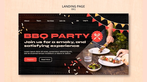 Bbq template design