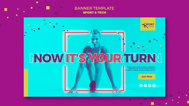 Be the first sport banner template