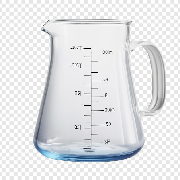 Free PSD beaker isolated on transparent background