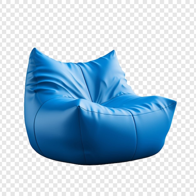 Free PSD bean bag chair isolated on transparent background