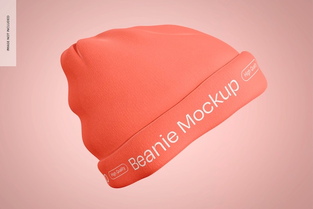 Beanie Mockup Side View