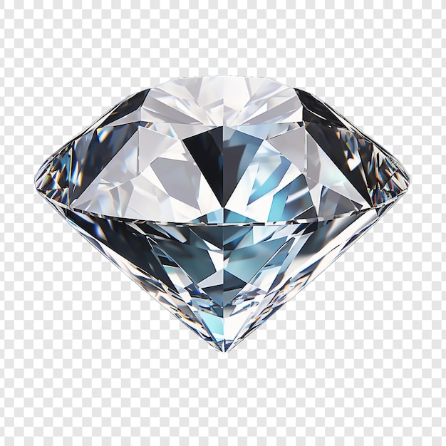 Beautiful diamond isolated on transparent background