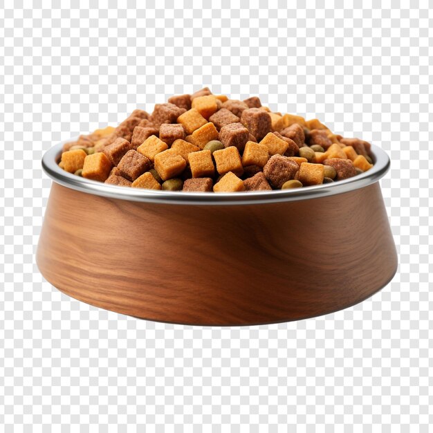 Free PSD beautiful dog food bowl isolated on transparent background