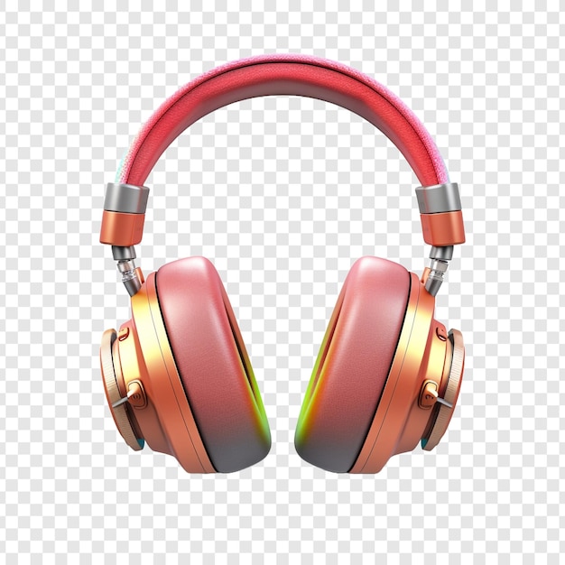 Free PSD beautiful gaming headphone isolated on transparent background