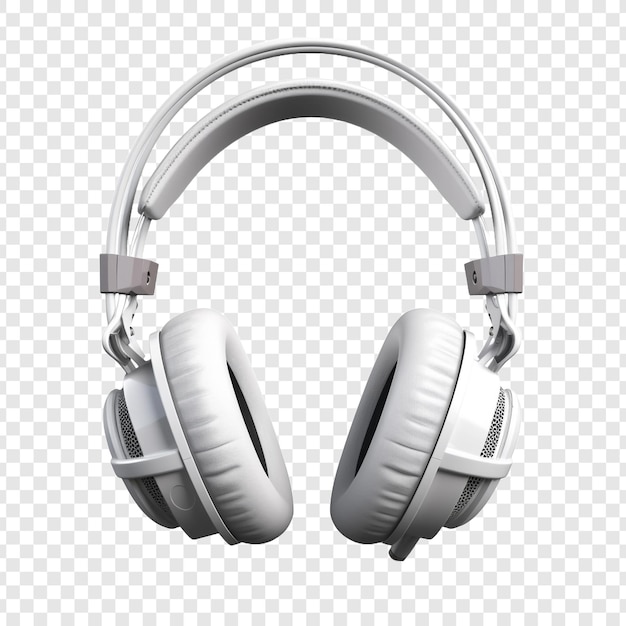 Free PSD beautiful gaming headphone isolated on transparent background