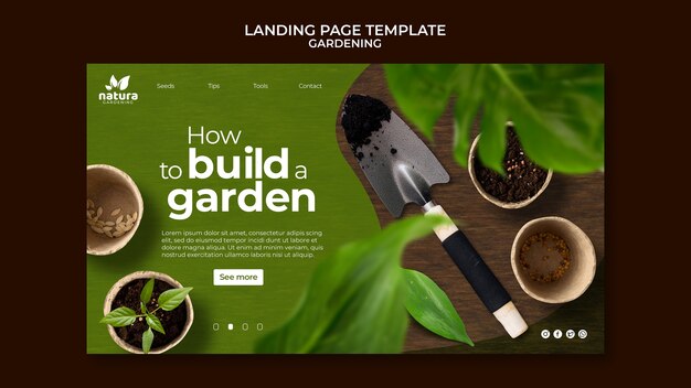 Beautiful  gardening template design