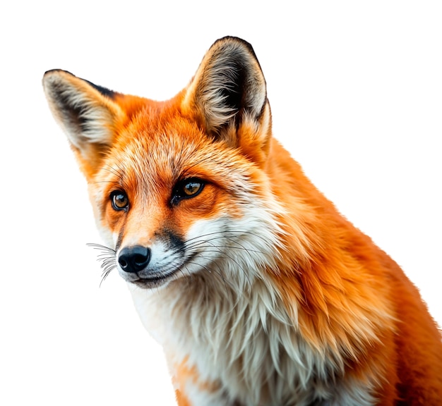 Free PSD beautiful isolated fox