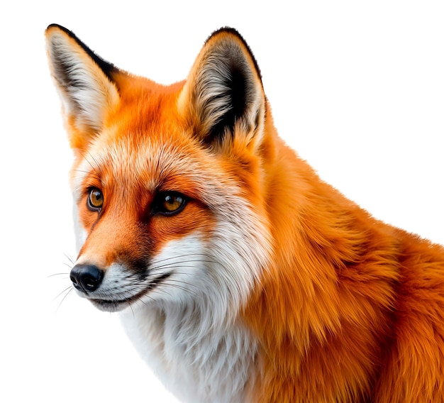 Free PSD beautiful isolated fox