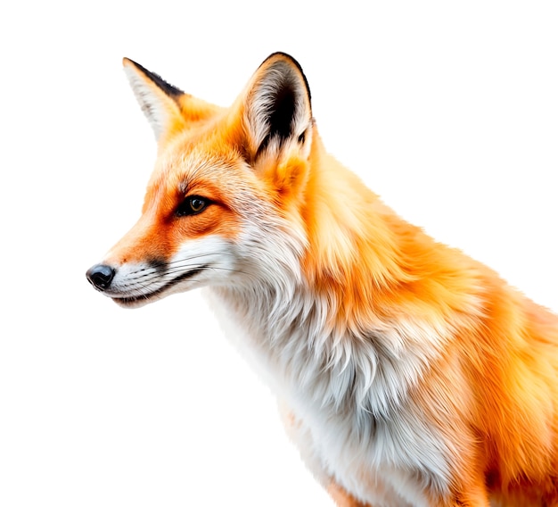 Free PSD beautiful isolated fox