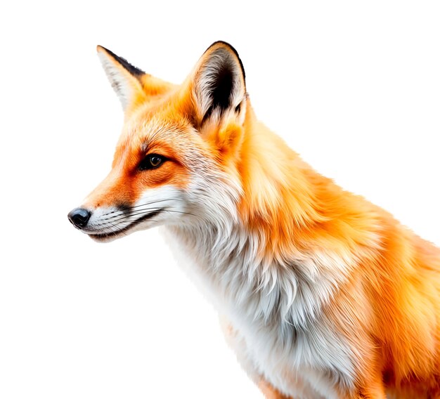 Free PSD beautiful isolated fox