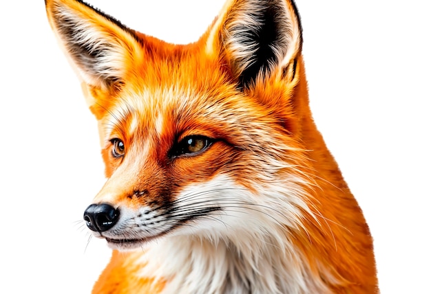 Free PSD beautiful isolated fox