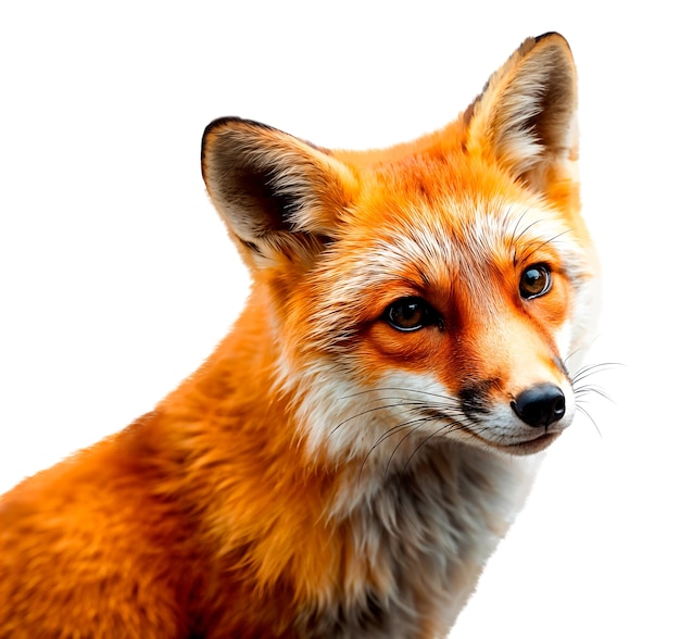 Free PSD beautiful isolated fox