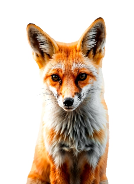 Free PSD beautiful isolated fox