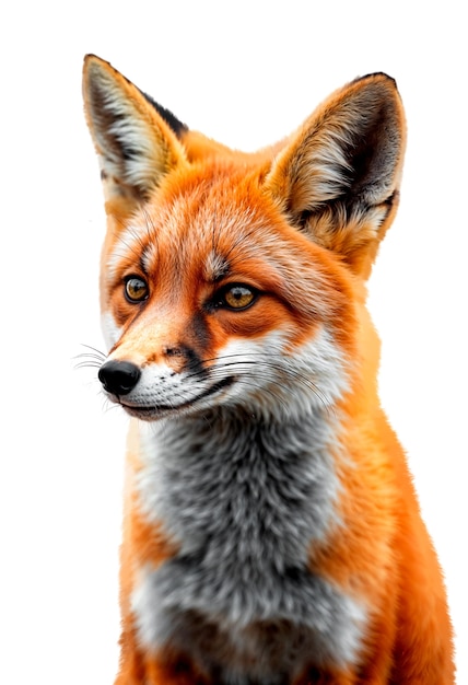 Free PSD beautiful isolated fox