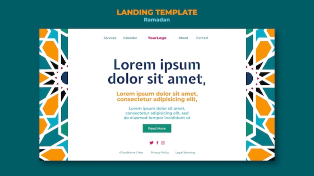 Beautiful ramadan web template