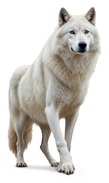 Free PSD beautiful wolf isolated