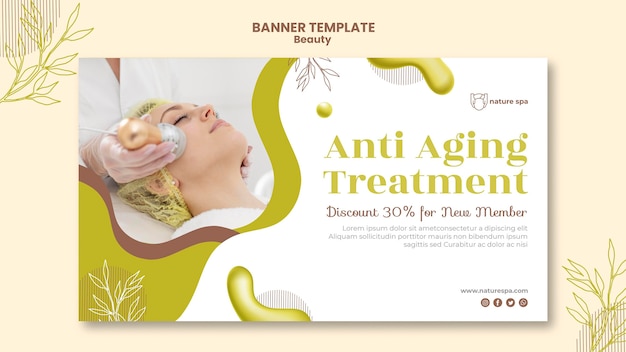 Free PSD beauty banner template