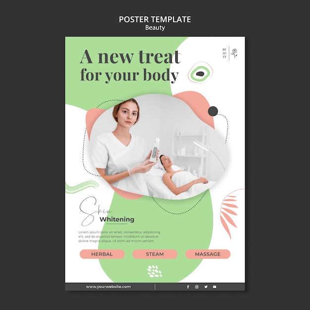 Beauty salon print template