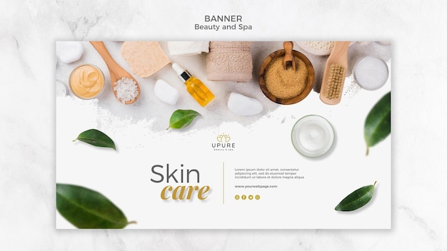 Beauty and spa banner template